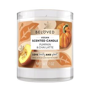 Love Beauty Planet Limited Edition BELOVED Scented Candle Pumpkin Chai Latte NEW